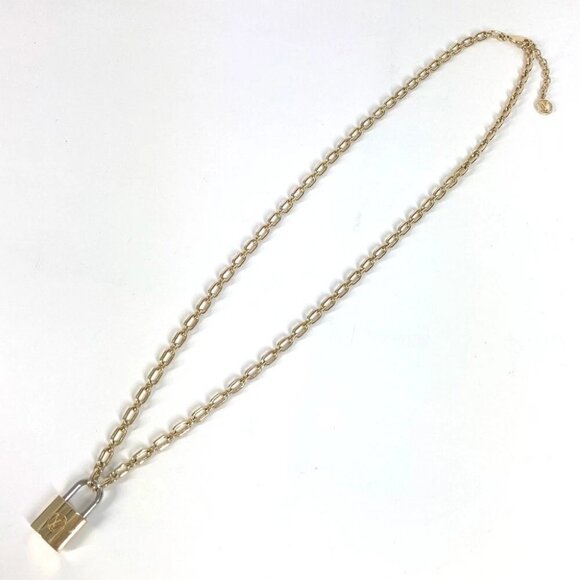 LOUIS VUITTON M62858 Lock Me Padlock Necklace Accessory Chain Long Necklace - Picture 3 of 14